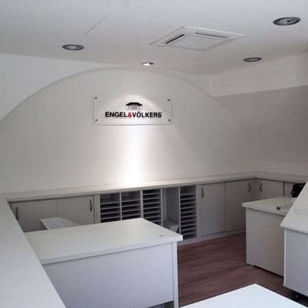 Shop fittings for a white store